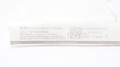 BD 305155 PrecisionGlide Ndle 22G x 1inch